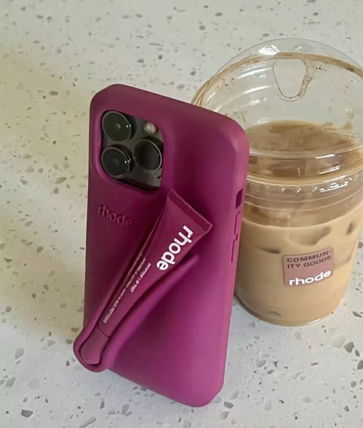 Rhode iPhone LipGloss Silicone Case - Raspberry