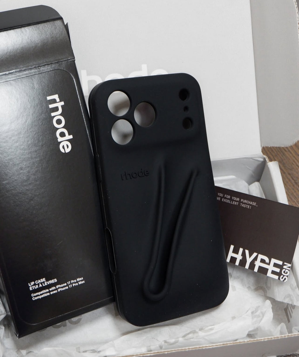 Midnight Black Rhode Case with Peptide LipTint