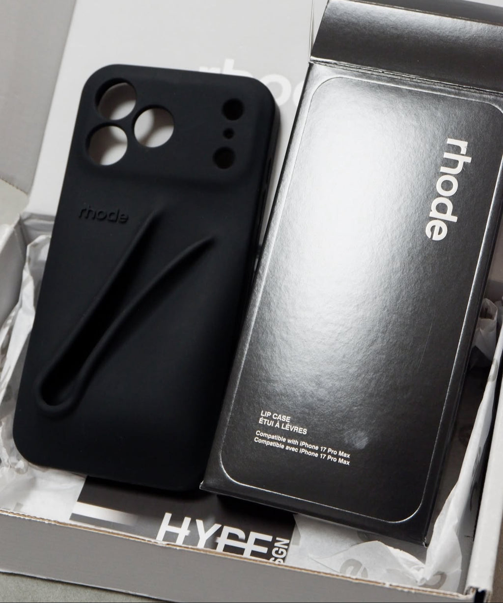 Midnight Black Rhode Case with Peptide LipTint
