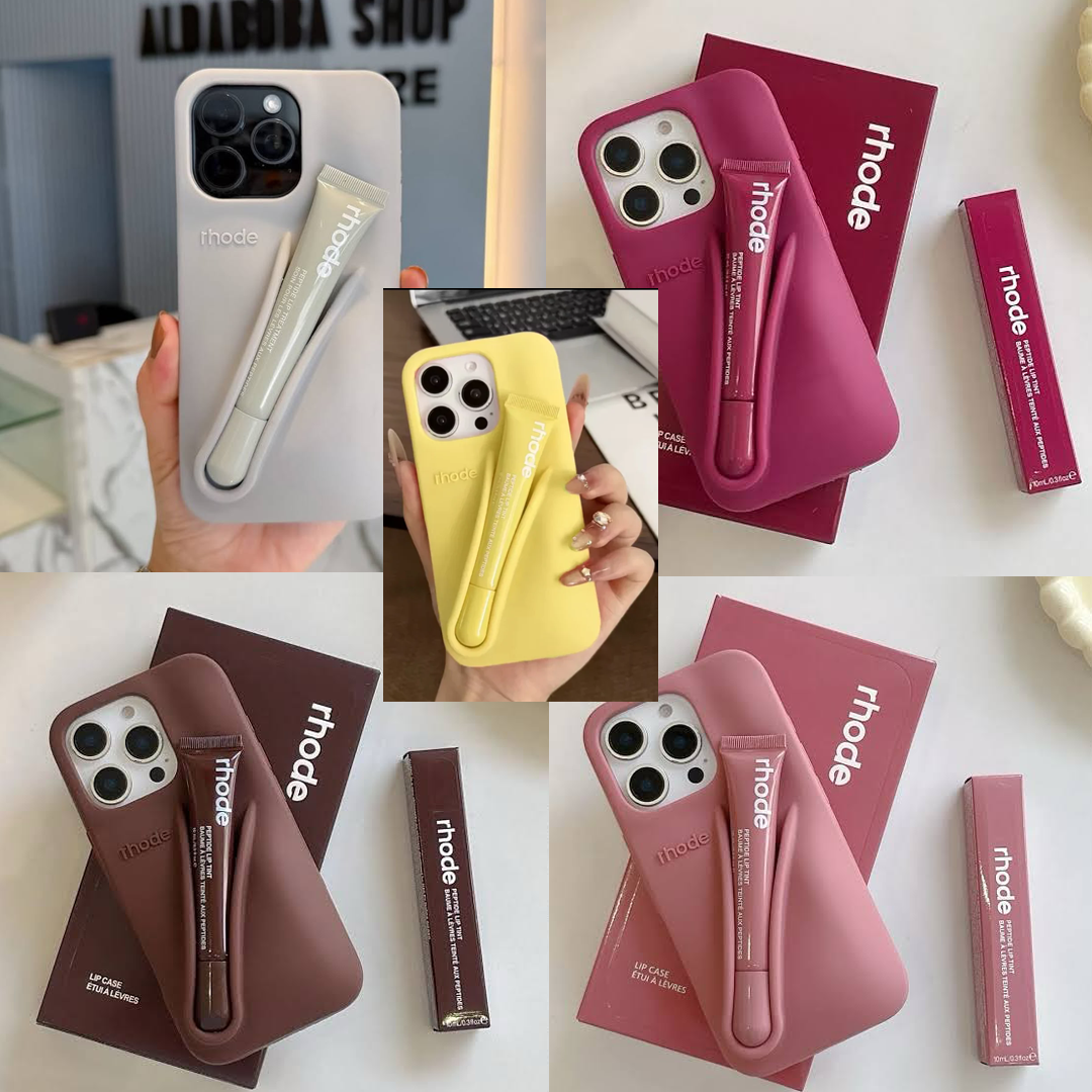 Rhode iPhone Case with Peptide Liptint