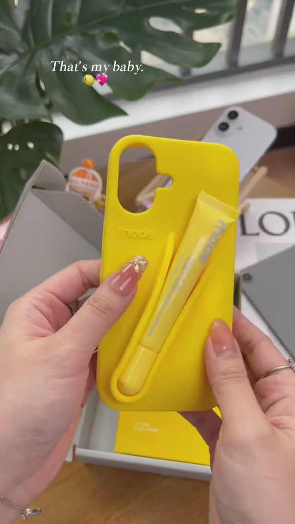 Rhode iPhone LipGloss Silicone Case - Lemonteni