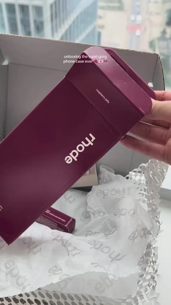 Rhode iPhone LipGloss Silicone Case - Raspberry